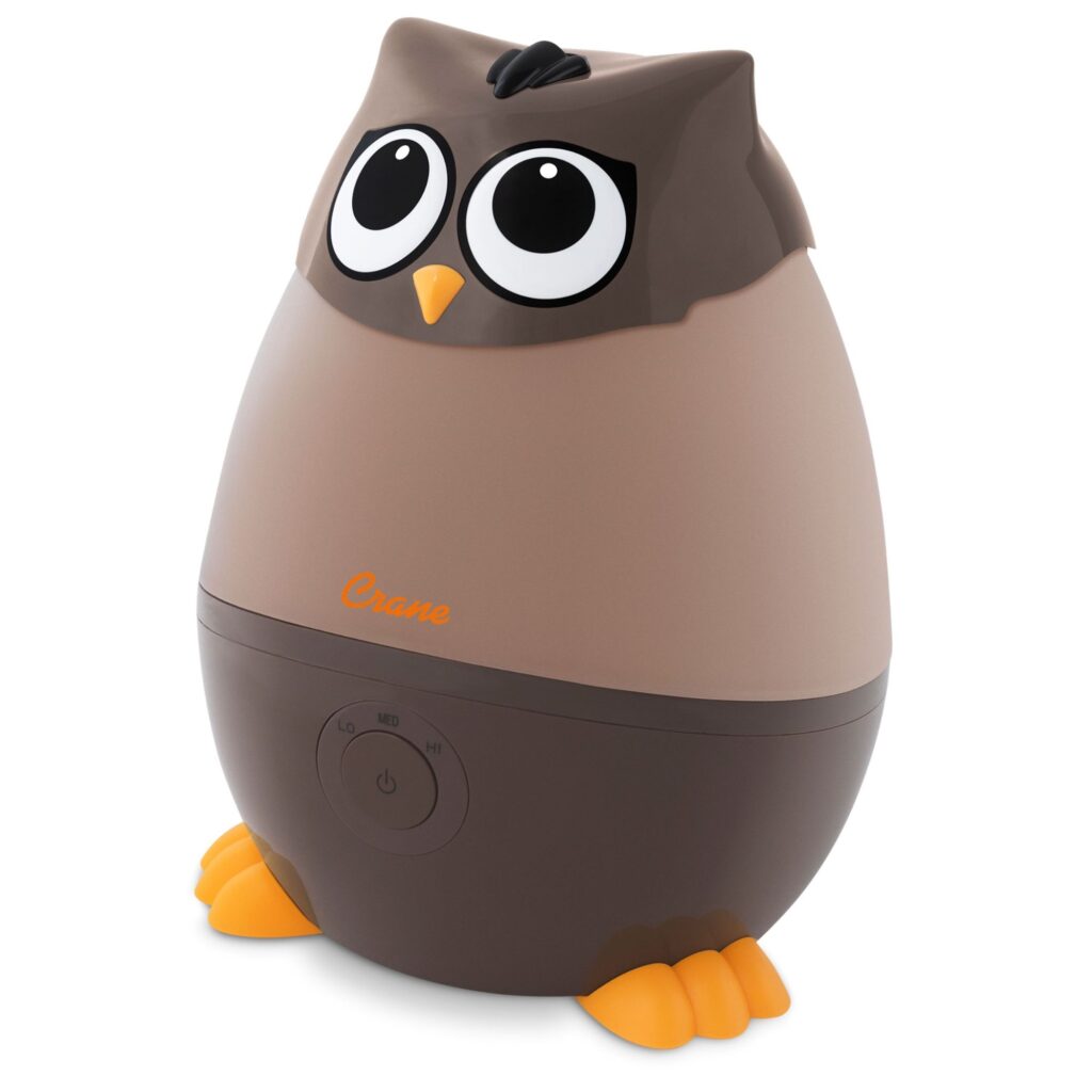 Humidificateur Mini Owl d’un demi-gallon Crane EE-8259 avec commande à l’avant