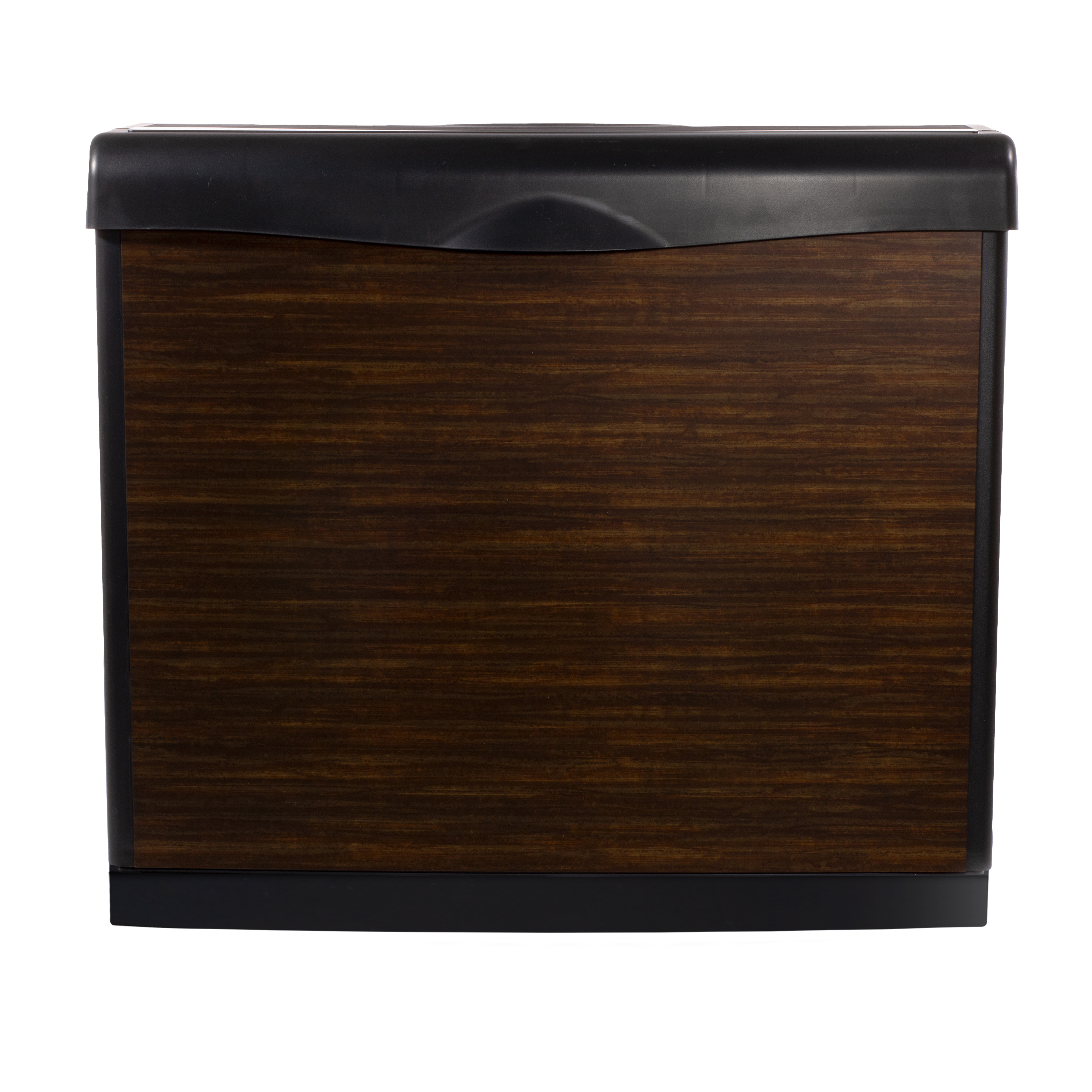AIRCARE HORIZON HD3120DCN evaporative humidifier, front view of dark wood-tone cabinet