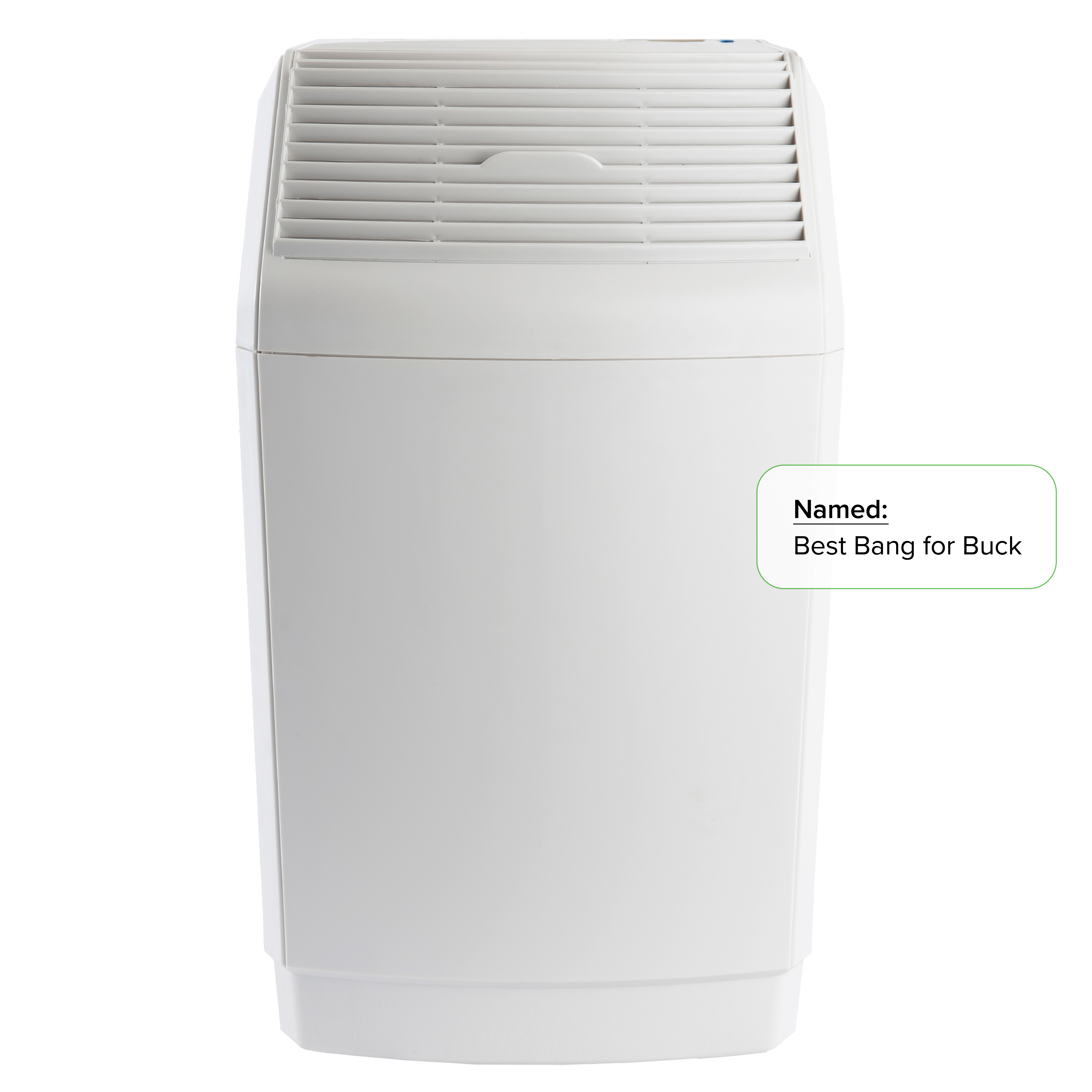 White AIRCARE SPACE SAVER 831000 evaporative humidifier, front view