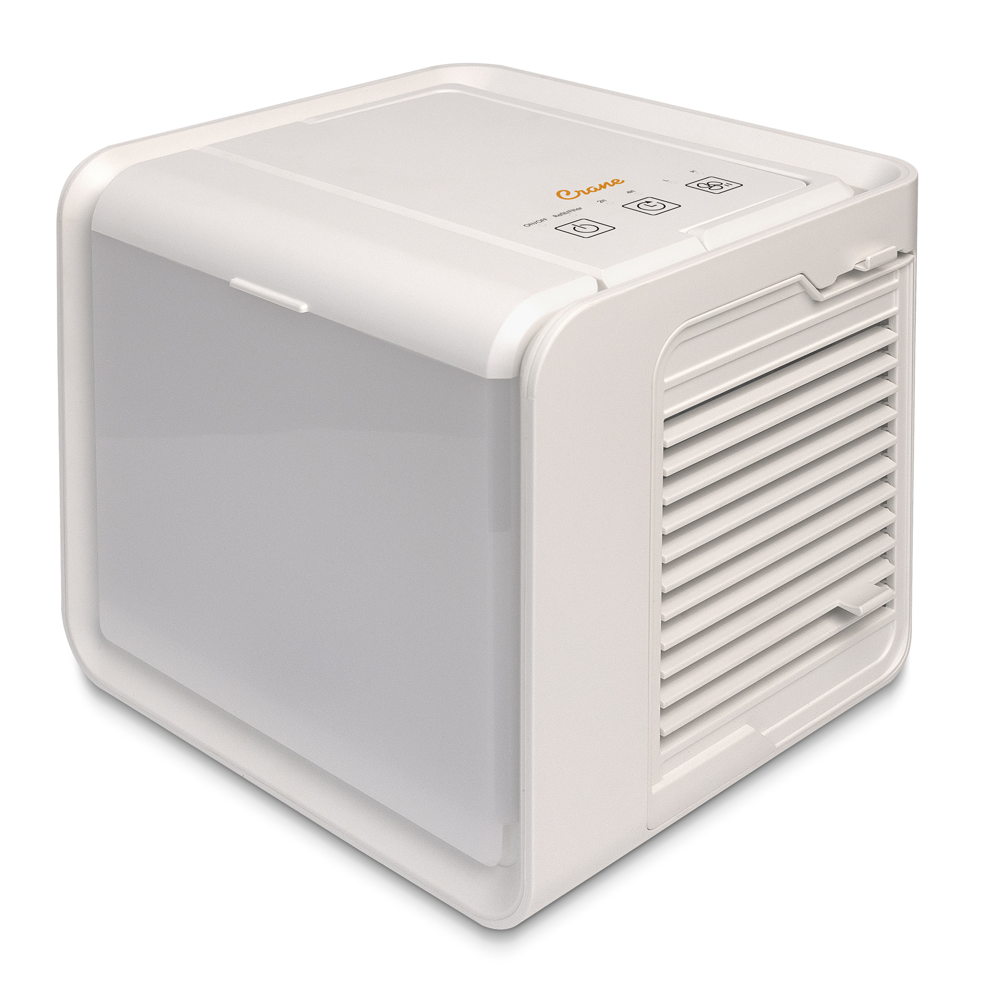 Crane EE-4000 Image du produit entier : Crane EE-4000 Desktop Evaporative Air Cooler & Humidifier ; image du fabricant, dont le statut photo ou rendu n’est pas précisé.