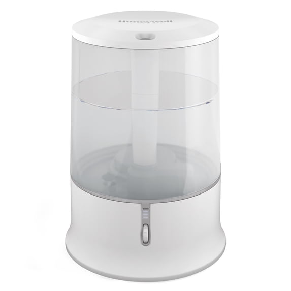 White Honeywell HUL233W ultrasonic humidifier shown in a retailer listing