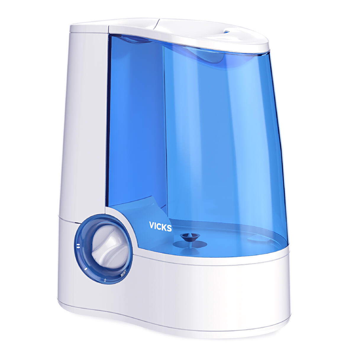 Vicks V745 warm-mist humidifier shown in its manufacturer product-page image